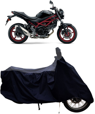 Tricway Two Wheeler Cover for Suzuki(SV650 BS6, Grey, Black)