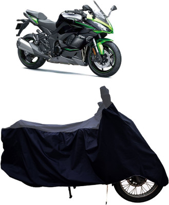 Tricway Two Wheeler Cover for Kawasaki(Ninja 1000, Grey, Black)