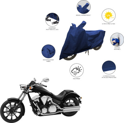 SS FOR YOUR SMART NEEDS Two Wheeler Cover for Honda(VT 1300CX, Blue)