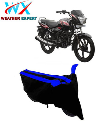 WEATHER EXPERT Two Wheeler Cover for TVS(Star, Black, Blue)