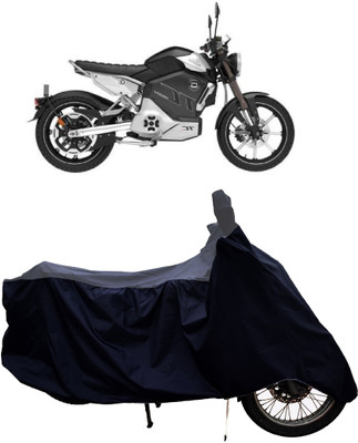 Tricway Two Wheeler Cover for Revolt(RV Cafe Racer BS6, Grey, Black)