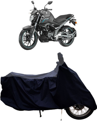 Tricway Two Wheeler Cover for Yamaha(FZ-S Fi Version 3.0, Grey, Black)