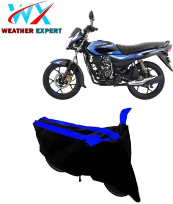 Mdstar Two Wheeler Cover for Bajaj(Platina 110, Black, Blue)