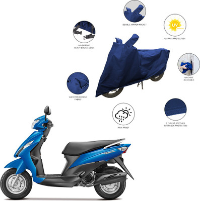 SS FOR YOUR SMART NEEDS Two Wheeler Cover for Suzuki(Let's, Blue)