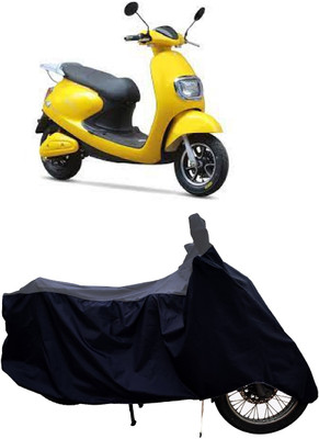 Tricway Two Wheeler Cover for Techo Electra(Emerge, Grey, Black)
