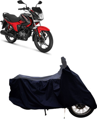 Tricway Two Wheeler Cover for Hero(New Glamour BS6, Grey, Black)