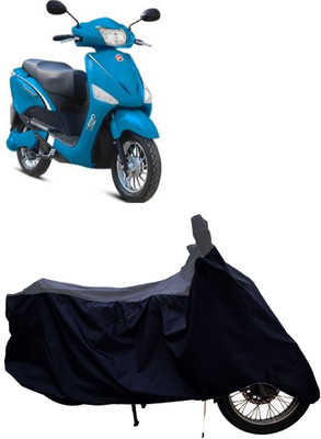 Tricway Two Wheeler Cover for Hero Electric(Electric Optima BS6, Grey, Black)