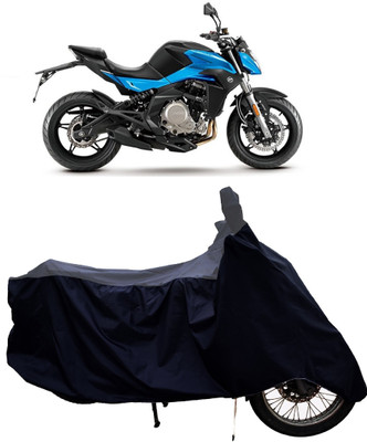 Tricway Two Wheeler Cover for CFMoto(650 NK BS6, Grey, Black)