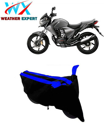 WEATHER EXPERT Two Wheeler Cover for Honda(Dazzler, Black, Blue)