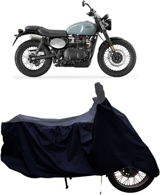 Tricway Two Wheeler Cover for Triumph(Street Scrambler BS6, Grey, Blue)