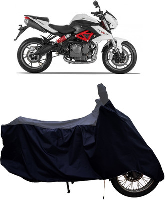 Tricway Two Wheeler Cover for Benelli(TNT 600i, Grey, Black)