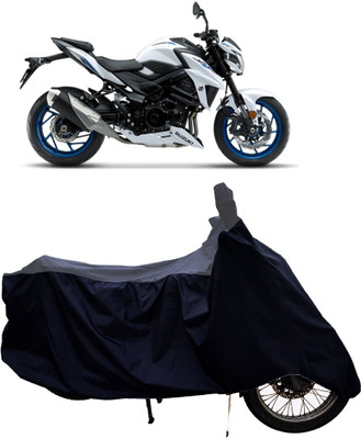 Tricway Two Wheeler Cover for Suzuki(GSX, Grey, Black)