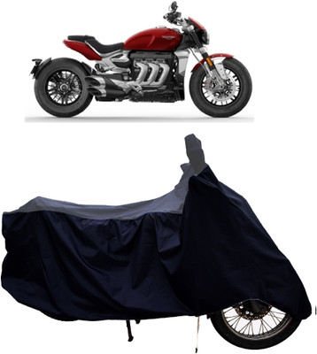 Tricway Two Wheeler Cover for Triumph(Rocket III, Grey, Black)