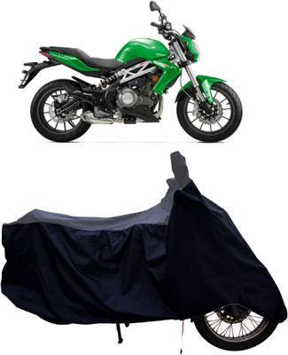 Tricway Two Wheeler Cover for Benelli(TNT 300, Grey, Black)