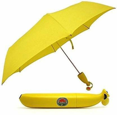 PYTHON ENTERPRISE Banana Shape Folding Umbrella Umbrella(Yellow)