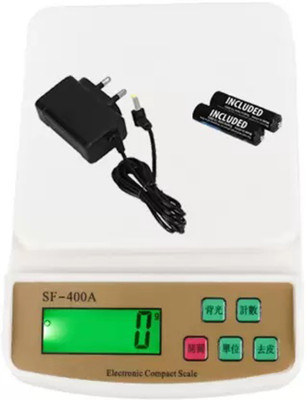 ZYNATY Electronic Digital 1Gram-10 Kg Weight Scale Lcd Kitchen Weight Scale Weighing Scale(White)