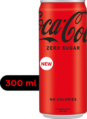 Coca-Cola Zero Sugar, No Calories Soft Drink Can(300 ml)
