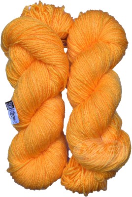 KNIT KING Represents Oswal Knitting Yarn Martina Wool, Crave Wool Yellow 200 gm ART - BFA