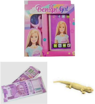 imtion 4 IN 1 ( 2 Pcs Chipkali + Cell phone + Goggle + 2000 Rs Nakli note 80 )