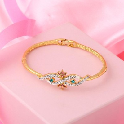 Estele Alloy Crystal Gold-plated Cuff