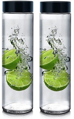JIGSHTIAL 750 ml Glass Bottle(Pack of 2, Clear)