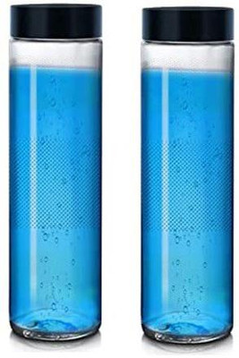 JIGSHTIAL 750 ml Glass Bottle(Pack of 2, Clear)