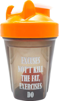 Te Quiti 400 ml Plastic Shaker(Pack of 1, Orange)