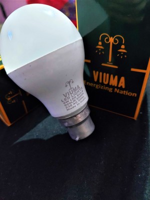 Viuma 9 W Globe B22 LED Bulb(White, Pack of 10)