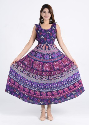 Rangun Flared/A-line Gown(Purple, White, Pink)