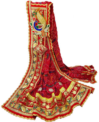 Ranisatiya Creation Georgette Embroidered, Embellished Women Dupatta
