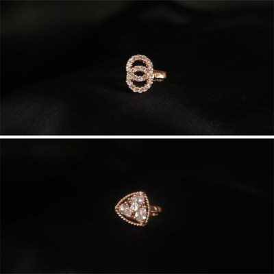The Skyler's Gold-plated Plated Alloy Nose Ring(Pack of 2)