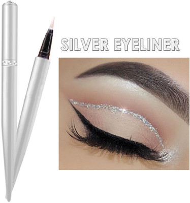 Latixmat NEW SILVER SHINY EYES WATERPROOF LIQUID EYE LINER 1.5 g(silver)