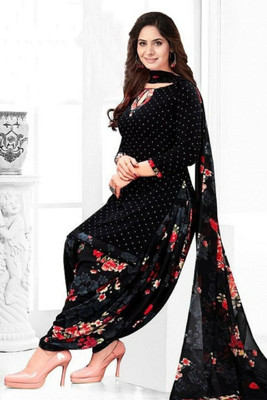 Classy Foriever Crepe Printed Kurta & Patiyala Material
