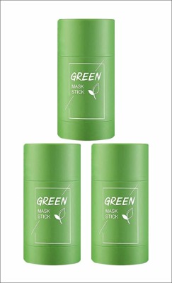 Pink Square Green Tea Sticks Face Shaping Mask (Pack of 3)(120 g)