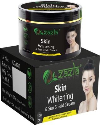 Zazla Skin Whitening & Sun Shield Cream SPF 30 +, UV Protect ,Lightens skin tone,(100 g)