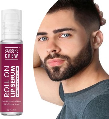 Barbers Crew Lip Serum Roll On, - Advanced Brightening Therapy for Soft, Moisturised Lips With Glossy & Shine- Strawberry(Pack of: 1, 10 g)