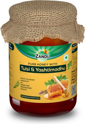 ZANDU Pure Honey with Tulsi & Yastimadhu 650g(650 g)