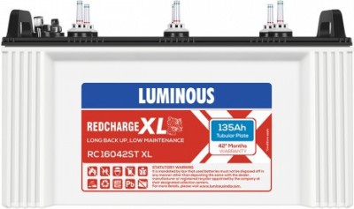 LUMINOUS RC 16042ST XL 135Ah Tubular Inverter Battery(135Ah)