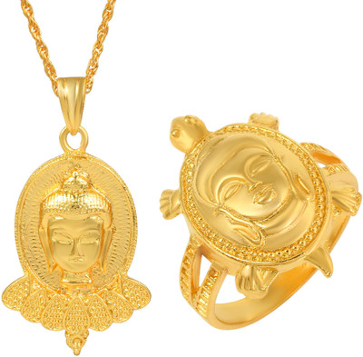 MissMister Brass Gold-plated Yellow Jewellery Set(Pack of 1)