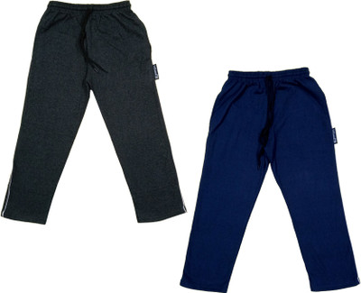 IndiWeaves Track Pant For Boys(Blue, Pack of 2)