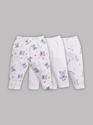 BabyGo Track Pant For Baby Boys & Baby Girls(White, Pack of 3)