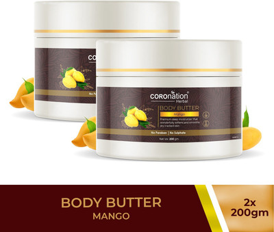 COROnation Herbal Mango Body Butter - Pack of 2(400 g)