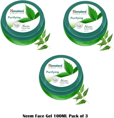 HIMALAYA Purifying Neem Face Gel, 100 ml (Pack of 3)(300 ml)