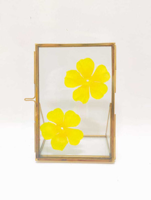 WESTON CHOICE Glass Table Photo Frame(Gold, White, 1 Photo(s), 6 X 4 Inch)