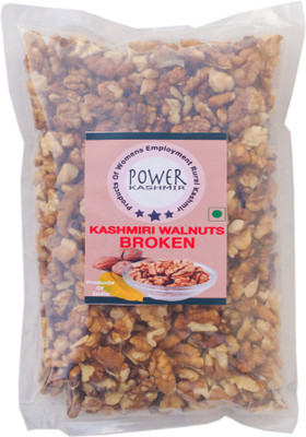 Power Kashmir Broken Walnut Kernels , Tukda Akhrot Giri Walnuts(1 x 250 g)