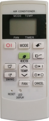 LipiWorld VE-156 AC Remote Control Compatible for  Sharp AC Remote Controller(Grey)