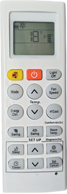 Ehop Compatible Remote control for AC VE-36P LG Remote Controller(White)