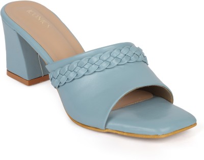 ICONICS Women Heels(Blue , 8)