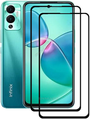 SNMART Edge To Edge Tempered Glass for Infinix HOT 12 Play(Pack of 2)