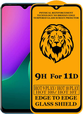 SEVEN7STAR Edge To Edge Tempered Glass for Infinix Hot 10s(Pack of 1)